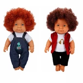 Sunman Kıvırcık Saçlı Curly Bebek 35 Cm - 1