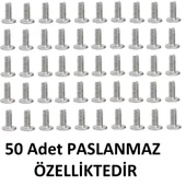 Yate10 50x Paslanmaz M2 SATA Vidası M2X5X7 - 3