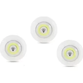 Kablosuz Uzaktan Kumandalı 3lü Led Lamba Seti - 3