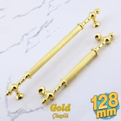 Kader Gold Metal Kulp 128 mm- 12.8 cm Mobilya Çekmece Mutfak Dolabı Dolap Kulpları Kulbu Kulpu Altın thumbnail 1