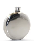 Paslanmaz Çelik Yuvarlak 5 Oz Tekli Matara Alk2676 - 1