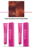 2 li Set Premium 8.444 Açık Kumral Çok Yoğun Bakır - Kalıcı Krem Saç Boyası 2 X 50 g Tüp - 1