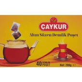 Çaykur Altın Süzen Demlik Poşet Siyah Çay 200 G 40'lı - 1