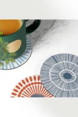 Valerine Life Yıkanabilir Kaymaz Ofis Çay ve Kahve Fincan Bardak Altlığı 10x10cm 6 Adet Model No.502 - 6