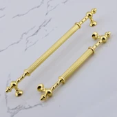 Kader Gold Metal Kulp 256 mm- 25.6 cm Mobilya Çekmece Mutfak Dolabı Dolap Kulpları Kulbu Kulpu Altın - 7