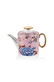 Floral Pink Porselen Demlik Teapot Çaydanlık - 1