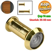 Kapı Dürbünü Kapaksız Çelik Kapı Gold 35-50 mm Ayarlanabilir Çap 14 mm thumbnail 1