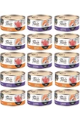 Tahılsız Sterilised Somonlu Ve Biftekli Kısır Kedi Konservesi Karışık 85 Gr. X 15 Adet - 1