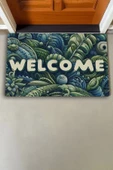 Valerine Life Amazon Yaprak Desenli Welcome Kapı Önü Paspası 45x70cm thumbnail 3