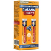 Nutraxin Vitamin C-D-Zinc 15 Efervesan Tablet 1 Alana 1 Hediye - 1