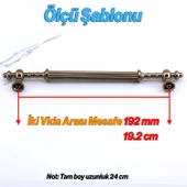 Kader Bronz Metal Kulp 192 mm- 19.2 cm Mobilya Çekmece Mutfak Dolabı Dolap Kulpları Kulbu Kulpu thumbnail 2