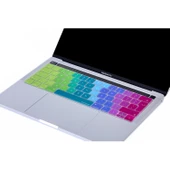 Macbook Pro Klavye Koruyucu (UK-EU İngilizce) Touchbarlı A1706 A1989 A2159 A1707 A1990 Uyumlu Dazzle - 4