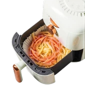 Pişirme Kağıdı Air Fryer 20cm Hava Fritöz Yağ Geçirmez Yapışmaz 50 Adet Yuvarlak Tabak Model PVC - 6