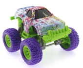 Die Cast Batik Desenli Mor Teker Araba thumbnail 1