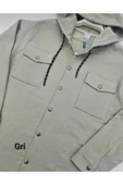 Qwerty  KAPŞONLU ÇIT-ÇITLI KAPAKLI ÇİFT CEPLİ SPORT HIRKA - 2