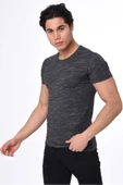 Brango  BİSİKLET YAKALI İNCE MELANJLI T-SHİRT - 1