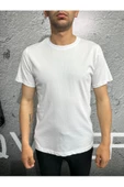 Qwerty  T-shirt Basic Bisiklet Yakalı - 5