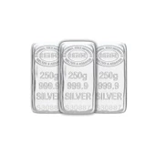 RimaGold 3 Adet İAR 250 Gr Gümüş Külçe - 1