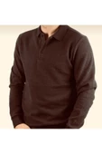 Qwerty  Polo Yaka Yırtmaçlı Clasic Sweatshırt - 4