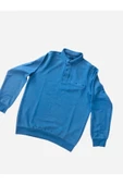 Qwerty  Polo Yaka Kuşaklı Cepli Sweatshirt - 2