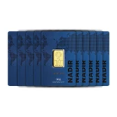 RimaGold 10 Adet 10 gr 24 Ayar NadirGold Gram Altın - 1