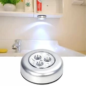 Gardrop - Çekmece - Dolap Köşe Aydınlatıcı Kablosuz  Pilli Led Spot Mutfak Lamba Stick - 3