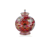 Lilyum Desen Porselen Tombul Küp Vazo Small 2l 19cm - 1