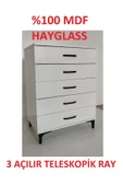 AysimaHome %100 MDF 5 Çekmeceli Şifonyer thumbnail 1
