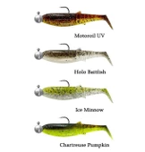 Savage Gear Cannibal Shad 12.5cm 20gr+12.5gr #5/0 Clear Water 4+4 Adet Sahte Balık - 1