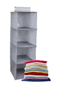  4 Gözlü Dolap Organizer Zebra Model - 1