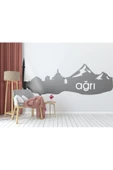 Ağrı Sitüel Duvar ÖZEL sticker - Ağrı Sitüel Duvar ÖZEL sticker Dekoratif Odası Duvar ÖZEL sticker Duvar Süsü 60x25 - 1