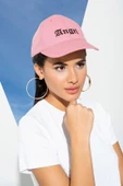 Angel Nakışlı Siperli Beyzbol Pembe Şapka - 1