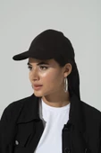 Arkası Babygirl Nakışlı Siperli Beyzbol Siyah Şapka - 3