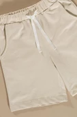 Çizgili Taş Tshirt Şort Takım - 3