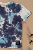 Batik Yıkamalı Lacivert Tshirt Şort Takım - 2