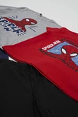 4'lü SPİDER-MAN Tshirt Şort Pantolon Takım - 3