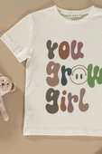 Baskılı Tshirt Tayt Haki Alt Üst Takım - 2