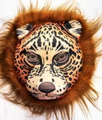 Kahverengi Saçlı Yeleli Aslan Maskesi Eva Mega Peluş 37 No - 1