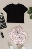 Çicek Baskılı Alt Üst Takım thumbnail 1