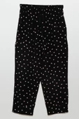 Kalp Baskılı Doğal Viskon Bordo Pijama Takımı - 3