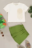 Cep Detaylı Tshirt Şort Yeşil Alt Üst Takım thumbnail 1