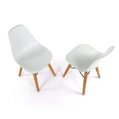 Seduna Eames Child Sandalye 2 Adet | Natural Ahşap Ayaklı - 5