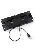 2 Fanlı Notebook Soğutucu Portatif Katlanabilir Laptop Soğutucu Fan Usbli Stand Bilgisayar Fanı - 4