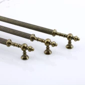 Kader Eskitme Antik Sarı Metal Kulp 256 mm - 25.6 cm Mobilya Mutfak Dolabı Dolap Kulpları Çekme Kulbu thumbnail 6