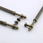 Kader Eskitme Antik Sarı Metal Kulp 256 mm - 25.6 cm Mobilya Mutfak Dolabı Dolap Kulpları Çekme Kulbu thumbnail 5