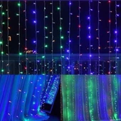 Perde Led  240 Ledli 8 Fonksiyonlu Dekor Lambası Rgb - 4