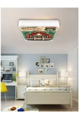 Gökyüzü Panel Retro Car -25 Watt-30 cm X 30 cm Çocuk Odası Avize - 2