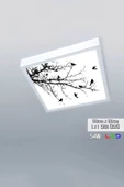 Gökyüzü Panel 1x1-tekli-60x60-tavana Yapışık Led Panel-54w-sıva Üstü-kolay Montaj-kuşlu Dallar- Led thumbnail 1