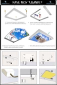 Gökyüzü Panel Koridor Avize-60x60-54w-led-armatür-koridor-aydınlatma-desenli-panel-koridor-led-lamba-ışık Tavan - 4