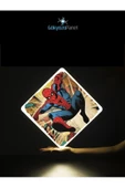Gökyüzü Panel Spiderman-led Avize-25watt-30cm X 30cm, Çocuk Odası Avize, Avize Modelleri, Örümcek Adam Led Avize - 3